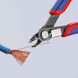 KNIPEX Elektronik-Seitenschneider Super-Knips® 125 mm – Präzisionszange für feinste Schneidarbeiten