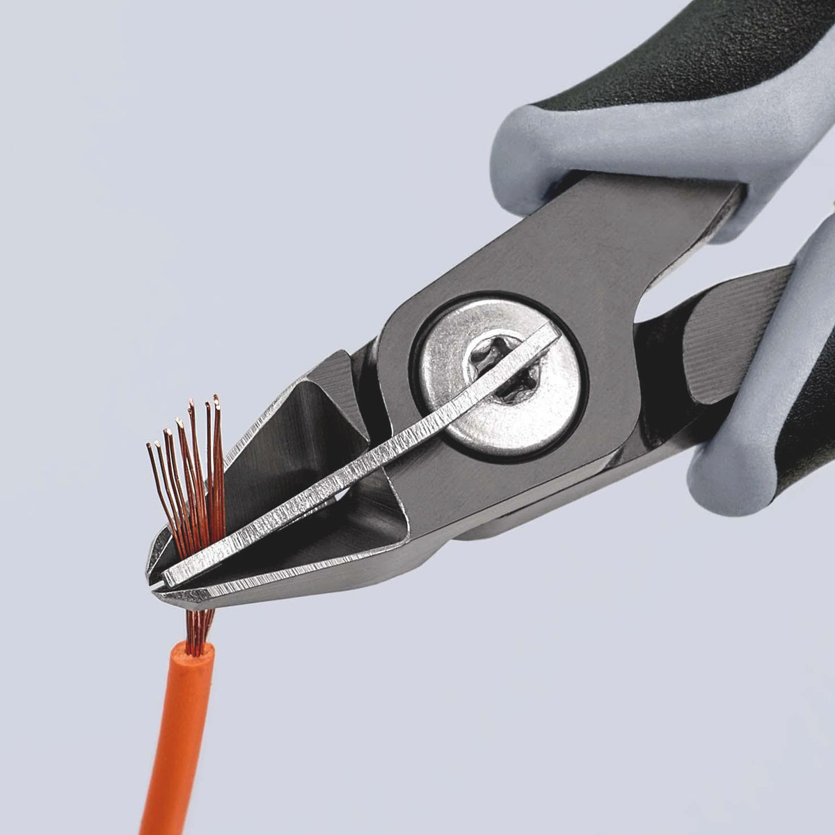 KNIPEX Präzisions-Elektronik-Seitenschneider 125 mm ESD Form 6 mit Öffnungsfeder