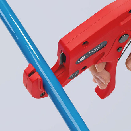 KNIPEX Rohrschneider für Kunststoffrohre Ø 6-35 mm, 185 mm, Aluminium-Druckguss