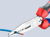 KNIPEX Verdrahtungszange 160 mm für 0,5-0,75/1,5/2,5 mm², verchromt, Comfort-Griff