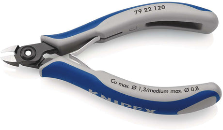 KNIPEX Präzisions-Elektronik-Seitenschneider 120 mm Form 2, poliert, ohne Facette