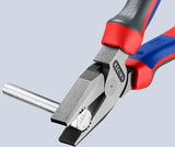 KNIPEX Kraftkombizange 180 mm mit Comfort-Griff – 35 % Kraftersparnis, poliert