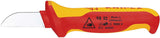 KNIPEX Kabelmesser 190 mm VDE-isoliert bis 1000 V mit Mehrkomponentengriff