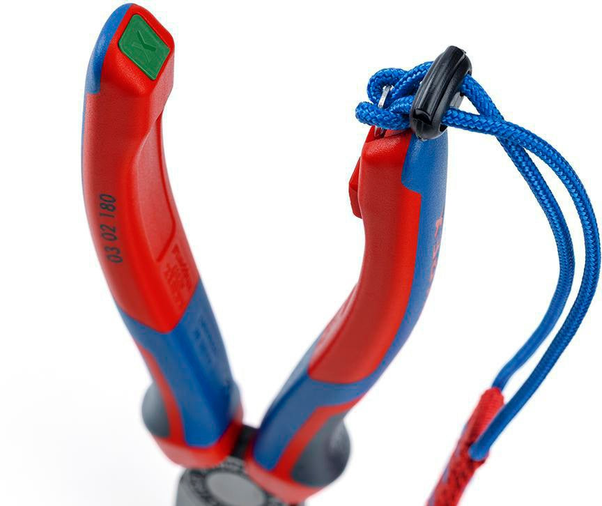 KNIPEX Kombizange 160 mm mit Comfort-Griff – polierter Kopf, induktiv gehärtete Schneiden