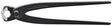 KNIPEX Monierzange 220 mm poliert schwarz atramentiert – Zum Verdrillen und Schneiden von Bindedraht