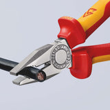 KNIPEX Kombizange VDE 160 mm mit Mehrkomponenten-Hüllen, verchromt, isoliert bis 1000 V