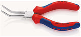KNIPEX Nadelzange 160 mm, 45° gewinkelt, verchromt, Mehrkomponenten-Hüllen