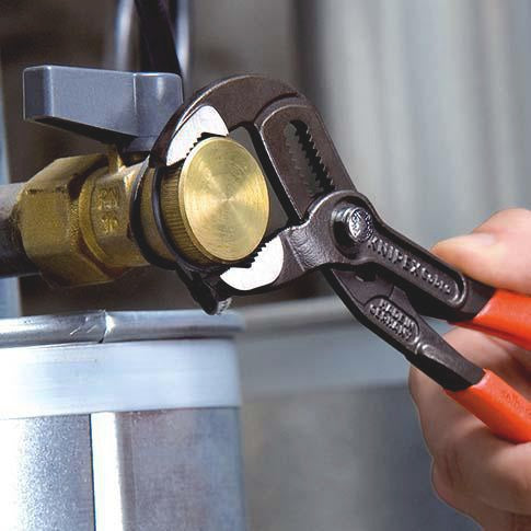 KNIPEX Cobra® Wasserpumpenzange 180 mm, Spannweite 36 mm, verchromt, Kunststoffüberzug