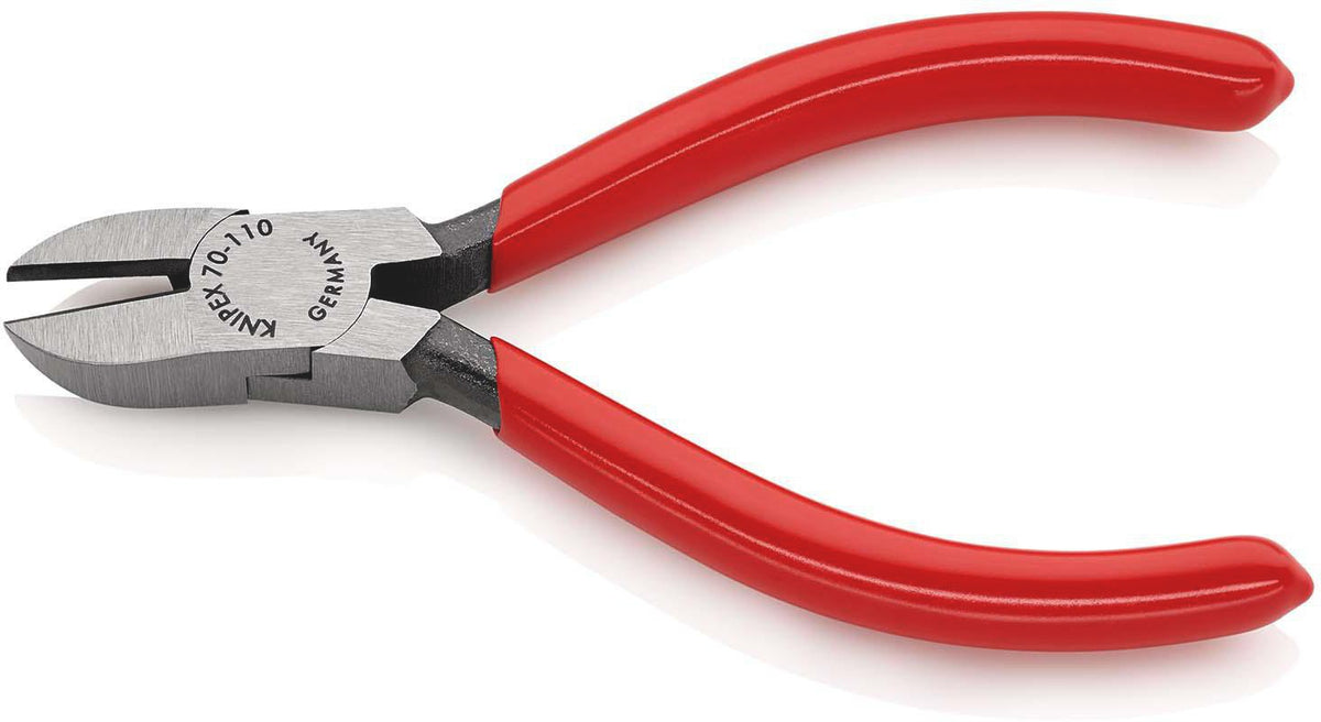 KNIPEX Seitenschneider 110 mm, polierter Kopf, Kunststoffüberzug – präziser Schnitt für feine Drähte