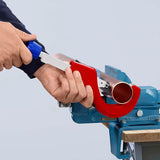 KNIPEX Rohrabschneider TubiX® 6-35 mm – QuickLock-Einhandschnellfixierung für Kupfer, Messing, Edelstahl