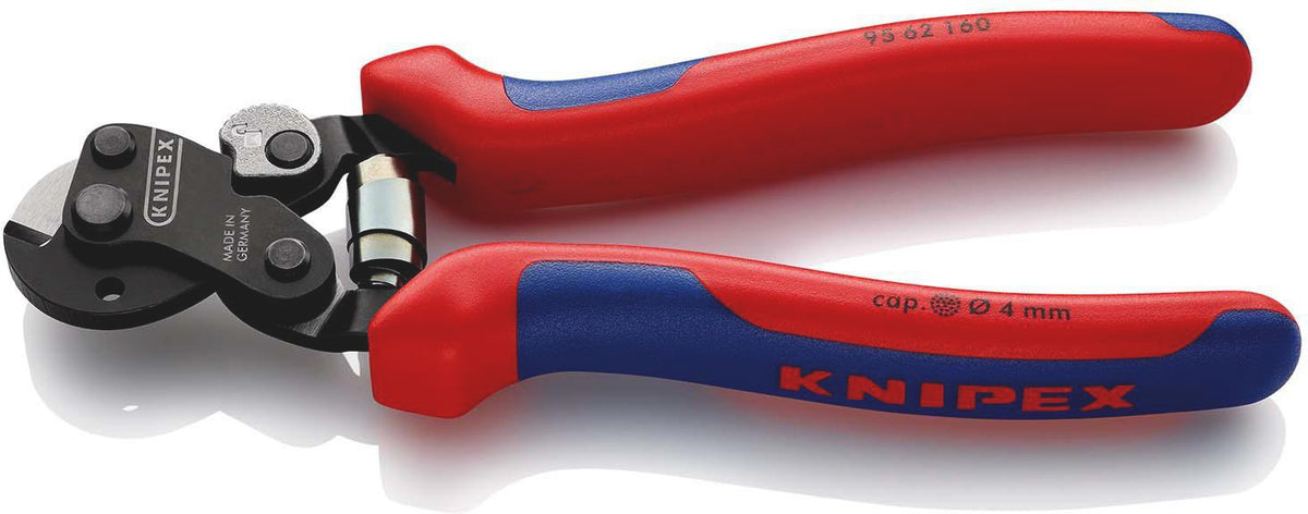 KNIPEX Drahtseilschere 190 mm – für harte Drahtseile, Kabel und Rundstahl, poliert