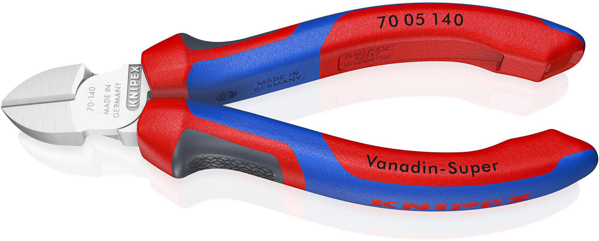 KNIPEX Seitenschneider 160 mm Comfort-Griff, verchromter Kopf, Vanadin-Elektrostahl