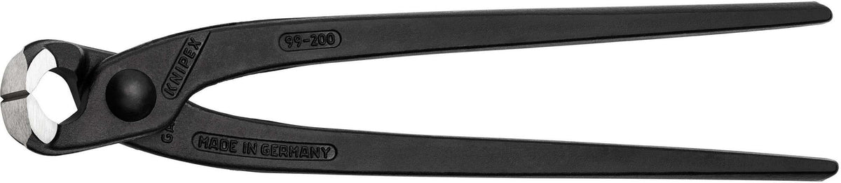 KNIPEX Monierzange 220 mm poliert schwarz atramentiert – Zum Verdrillen und Schneiden von Bindedraht