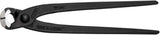 KNIPEX Monierzange 220 mm poliert schwarz atramentiert – Zum Verdrillen und Schneiden von Bindedraht