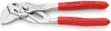 KNIPEX Zangenschlüssel 400 mm – Spannweite 85 mm, verchromt, mit Kunststoffüberzug