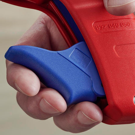 KNIPEX Rohrschneider DP50 für Ø 32, 40 und 50 mm Hausabwasserrohre aus Kunststoff, 165 mm