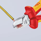 KNIPEX Seitenschneider VDE 160 mm – isoliert bis 1000 V, gehärtete Schneiden