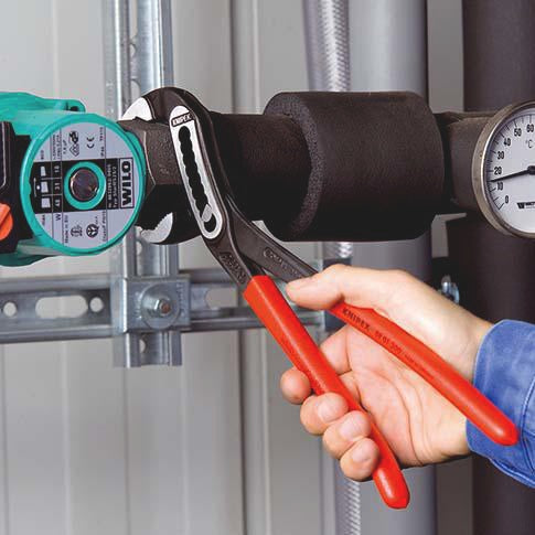 KNIPEX Wasserpumpenzange Alligator 180 mm mit Comfort-Griff und 9-fach Rastenverstellung