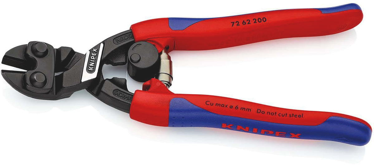 KNIPEX Kraftbündigschneider 200 mm – Mehrkomponenten-Hüllen, für weiche Werkstoffe