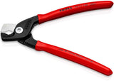 KNIPEX Kabelschere 160 mm mit Kunststoffüberzug – schneidet bis zu 40 % leichter