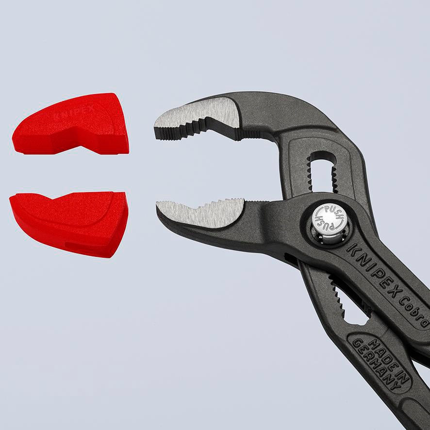 KNIPEX Schonbacken für Wasserpumpenzange 180 mm – 3 Paar Kunststoff-Schutzbacken