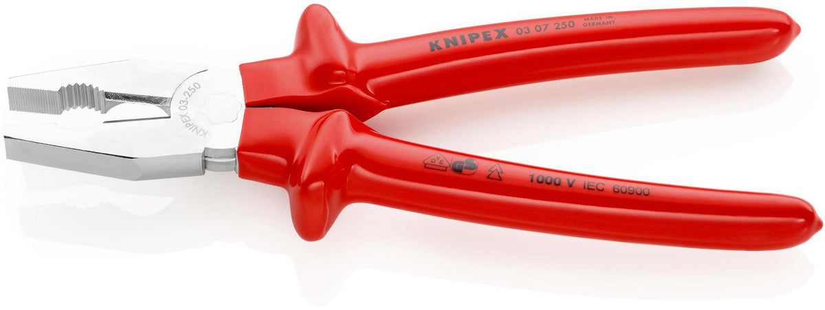 KNIPEX Kombizange 160 mm VDE-geprüft tauchisoliert verchromt – Für Profis