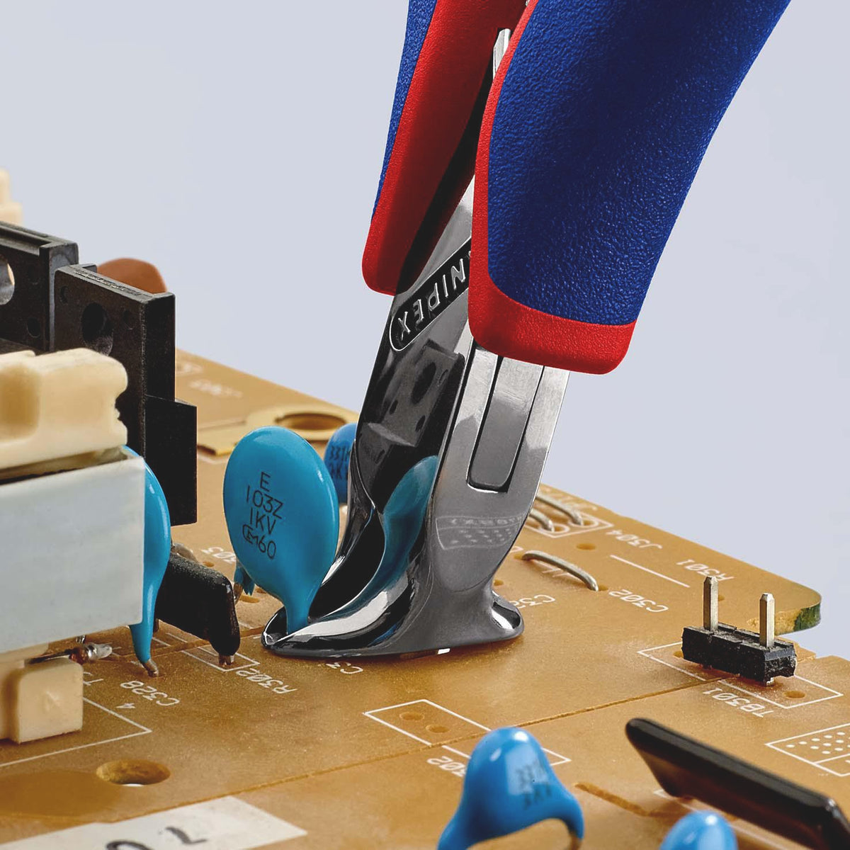 KNIPEX Elektronik-Vornschneider 115 mm Form 0 – Präzisionszange für feinste Schneidarbeiten