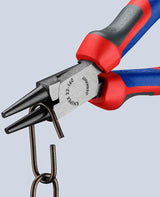 KNIPEX Rundzange 140 mm mit poliertem Kopf und Kunststoffüberzug – Präzise Drahtösen biegen