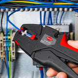 KNIPEX Automatikabisolierzange EvoStrip 200 mm für 0,03-10 mm² – selbsteinstellend, mit Drahtschneider