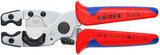 KNIPEX Rohrschneider für Verbund- und Schutzrohre Ø 12-25 / 18-35 mm, 210 mm, Chrom-Vanadin-Elektrostahl