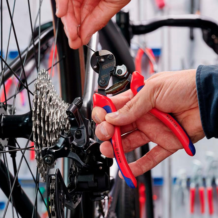 KNIPEX Drahtseilschere 190 mm – für harte Drahtseile, Kabel und Rundstahl, poliert