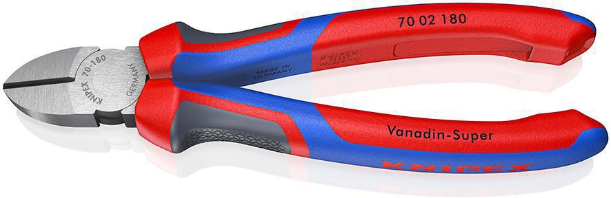 KNIPEX Seitenschneider 140 mm, polierter Kopf, Mehrkomponenten-Griffe, max. 1,8 mm
