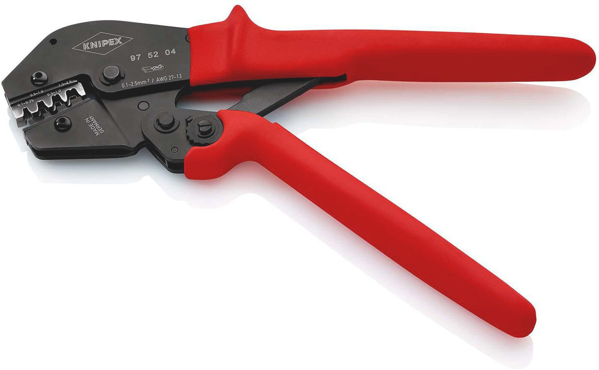 KNIPEX Crimpzange 250 mm – Für unisolierte Kabelschuhe und Verbinder, 2x6, 2x10, 2x16 mm²