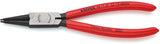 KNIPEX Sicherungsringzange J 0 für Bohrungen 8-13 mm, Kopf poliert, Kunststoffgriff