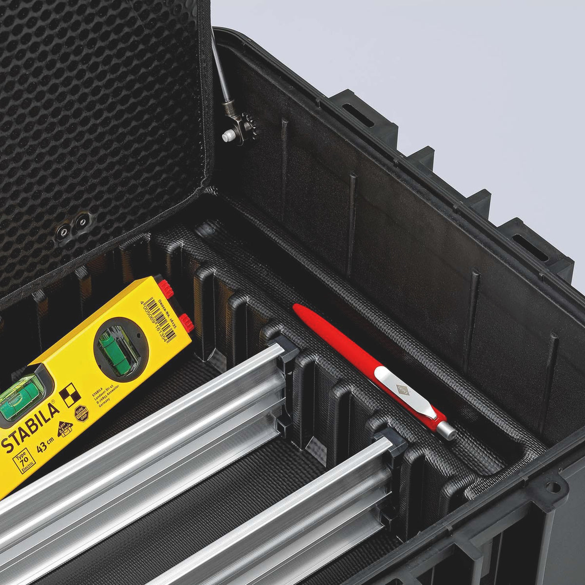 KNIPEX Werkzeugkoffer Robust45 Move 66-tlg. – Schlagfester Profi-Koffer für Elektriker