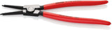 KNIPEX Sicherungsringzange A 0 für Wellen Ø 3-10 mm, poliert, gerade Spitzen, Chrom-Vanadin-Stahl