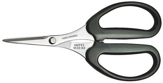 KNIPEX Schere 160 mm für KEVLAR® Fasern in LWL-Kabeln, Schnittlänge 42 mm