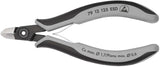 KNIPEX Präzisions-Elektronik-Seitenschneider 125 mm – ESD, induktiv gehärtete Schneiden, feinste Facette