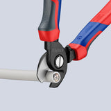 KNIPEX Kabelschere 165 mm mit Comfort-Griff – präziser Schnitt für Kupfer- und Alukabel