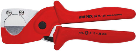 KNIPEX Rohrschneider für Rohre Ø 12-25 mm, 185 mm, Chrom-Vanadin-Elektrostahl – präzise Schnitte