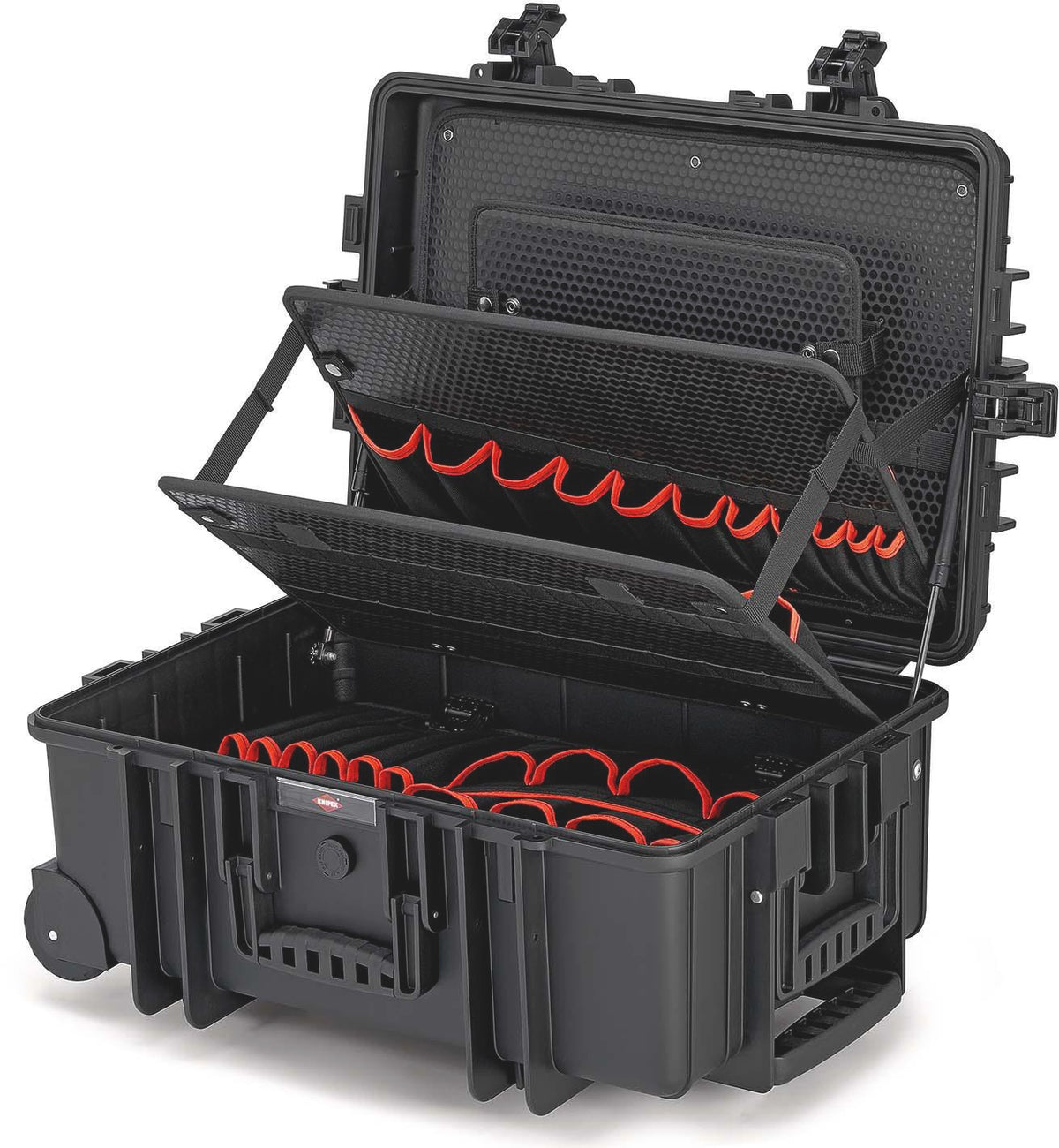 KNIPEX Werkzeugkoffer Robust45 Move 66-tlg. – Schlagfester Profi-Koffer für Elektriker