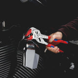 KNIPEX Zangenschlüssel 400 mm – Spannweite 85 mm, verchromt, mit Kunststoffüberzug