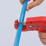 KNIPEX Rohrschneider für Kunststoffrohre Ø 6-35 mm, 185 mm, Aluminium-Druckguss