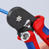 KNIPEX Aderendhülsenzange 180 mm selbsteinstellend 0,08–16 mm² – brünierter Kopf, Mehrkomponenten-Hüllen