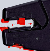 KNIPEX Automatikabisolierzange EvoStrip 200 mm für 0,03-10 mm² – selbsteinstellend, mit Drahtschneider