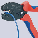 KNIPEX Crimpzange PreciForce® 220 mm für 0,5–6 mm² – Einhandbedienung, Präzisionsprofile