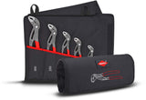 KNIPEX Zangensatz Cobra®-Set 5-teilig mit Rolltasche – selbstklemmende Wasserpumpenzangen