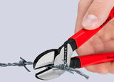 KNIPEX Kraftseitenschneider 140 mm poliert Form 0 – 20 % Kraftersparnis, Kunststoffüberzug