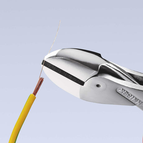 KNIPEX X-Cut® Kompaktseitenschneider VDE 160 mm – 40 % Kraftersparnis, für Pianodraht