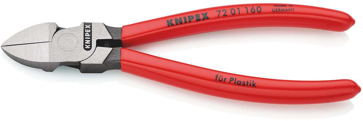 KNIPEX Seitenschneider für Kunststoffe 180 mm mit Kunststoffüberzug und Öffnungsfeder